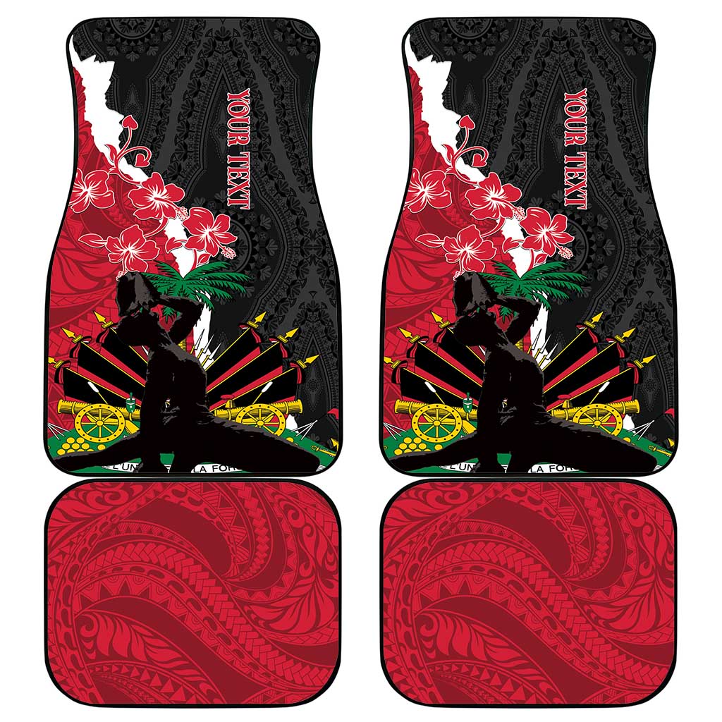 Personalised Afro Ayiti Neg Marron Car Mats Dashiki Mix Polynesian Pattern