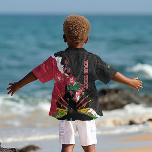 Personalised Afro Ayiti Neg Marron Kid Hawaiian Shirt Dashiki Mix Polynesian Pattern