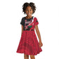 Personalised Afro Ayiti Neg Marron Kid Short Sleeve Dress Dashiki Mix Polynesian Pattern