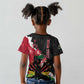 Personalised Afro Ayiti Neg Marron Kid T shirt Dashiki Mix Polynesian Pattern