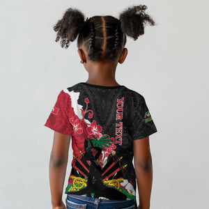 Personalised Afro Ayiti Neg Marron Kid T shirt Dashiki Mix Polynesian Pattern