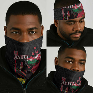 Afro Ayiti Neg Marron Neck Gaiter Dashiki Mix Polynesian Pattern LT01