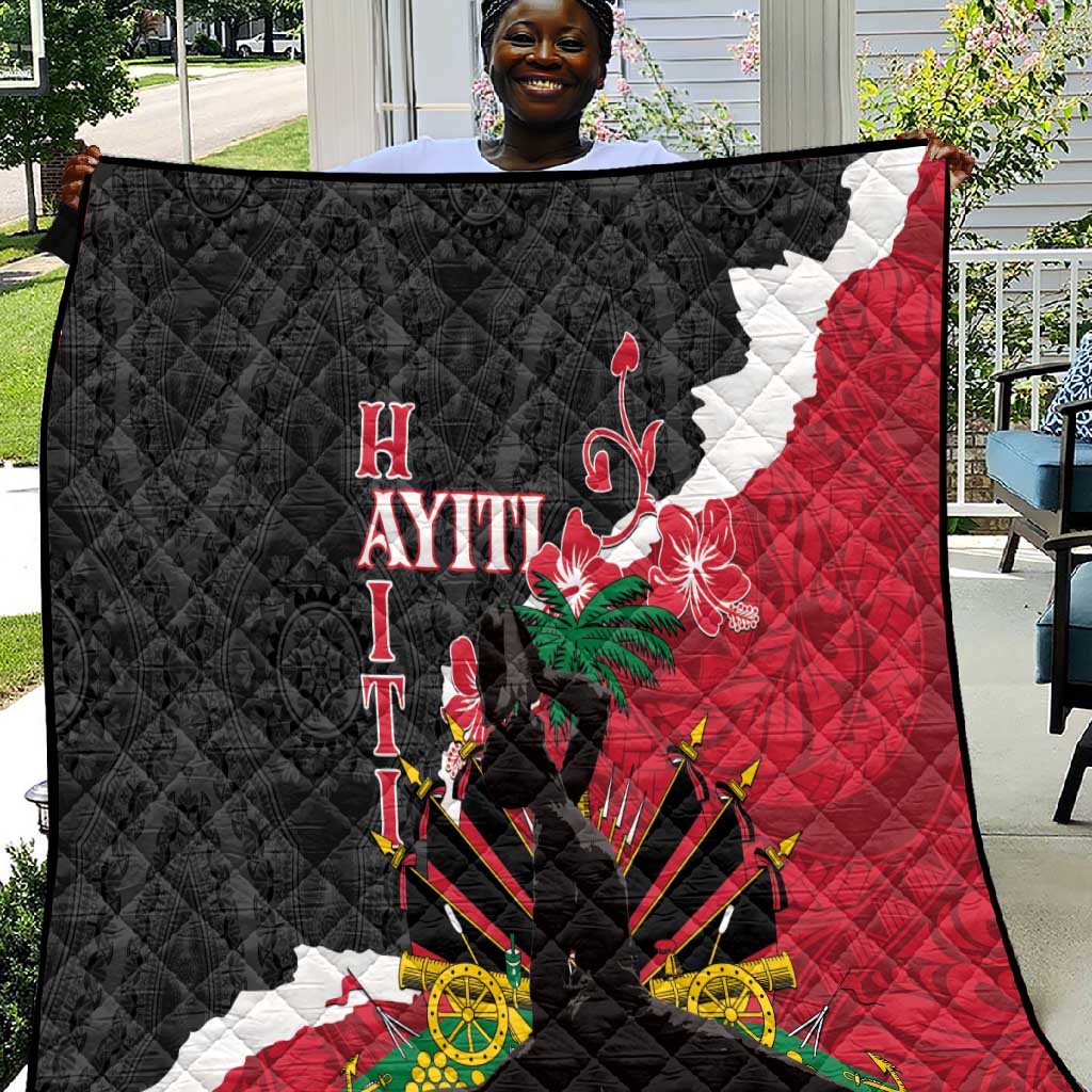 Personalised Afro Ayiti Neg Marron Quilt Dashiki Mix Polynesian Pattern