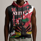 Personalised Afro Ayiti Neg Marron Sleeveless Hoodie Dashiki Mix Polynesian Pattern - African Pride