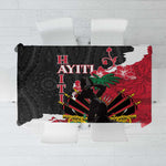 Personalised Afro Ayiti Neg Marron Tablecloth Dashiki Mix Polynesian Pattern