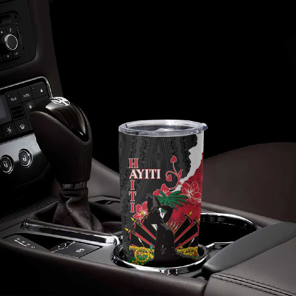 Personalised Afro Ayiti Neg Marron Tumbler Cup Dashiki Mix Polynesian Pattern