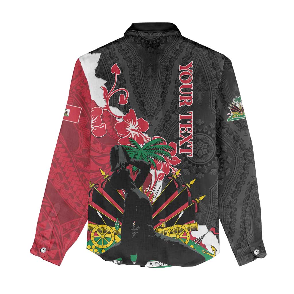 Personalised Afro Ayiti Neg Marron Women Casual Shirt Dashiki Mix Polynesian Pattern LT01