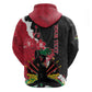 Personalised Afro Ayiti Neg Marron Zip Hoodie Dashiki Mix Polynesian Pattern