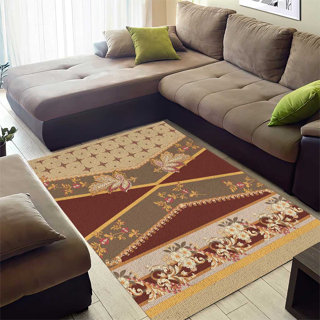 Mughal Empire Motif Unique Area Rug