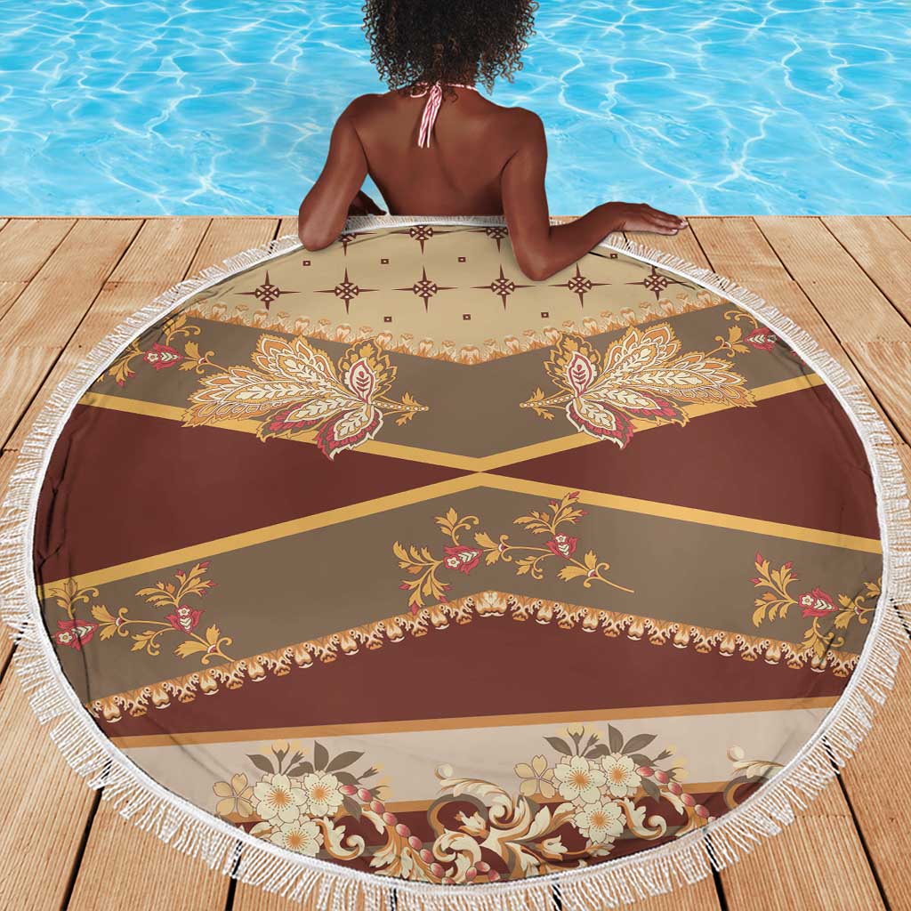 Mughal Empire Motif Unique Beach Blanket