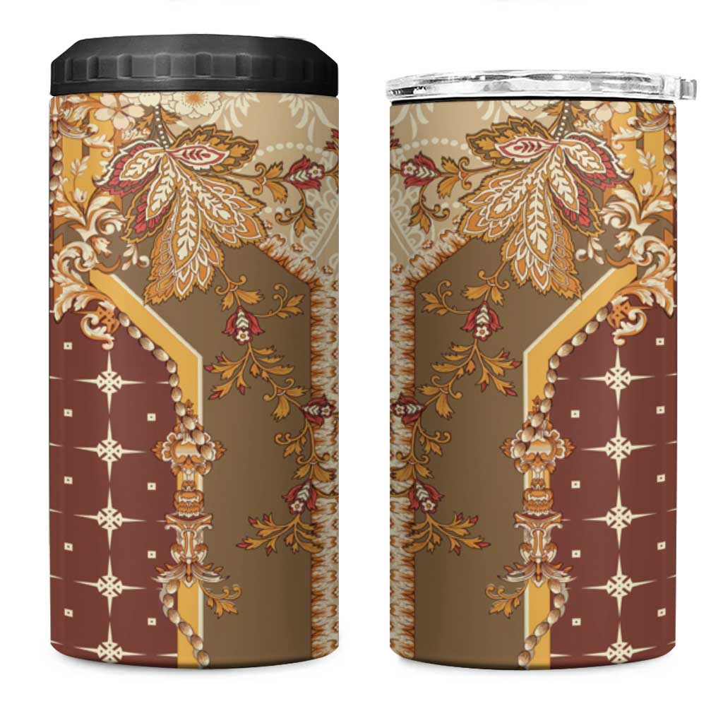 Mughal Empire Motif Unique 4 in 1 Can Cooler Tumbler