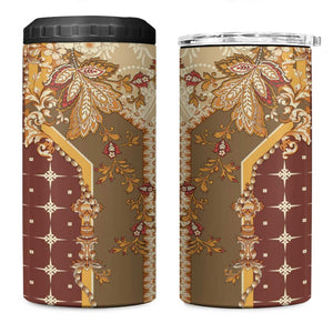 Mughal Empire Motif Unique 4 in 1 Can Cooler Tumbler