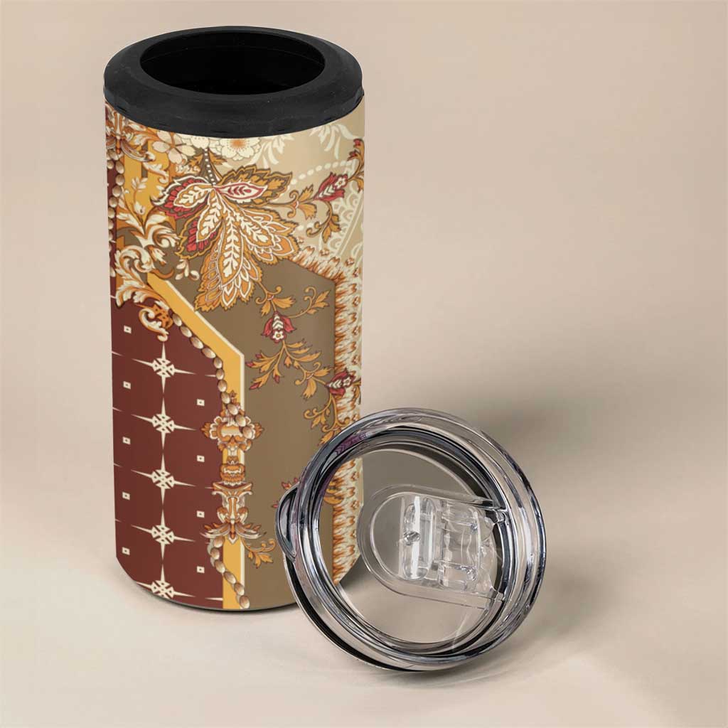 Mughal Empire Motif Unique 4 in 1 Can Cooler Tumbler