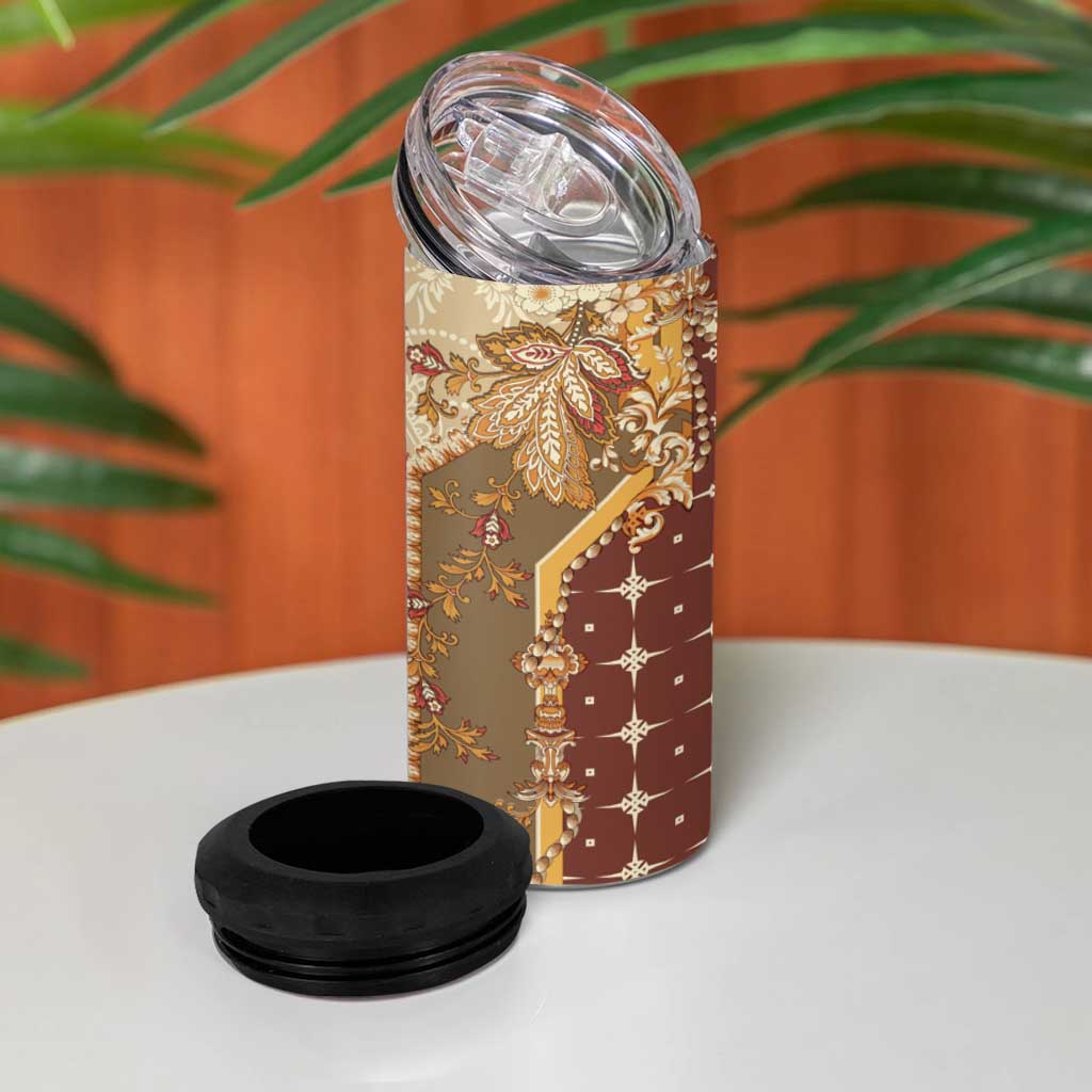 Mughal Empire Motif Unique 4 in 1 Can Cooler Tumbler