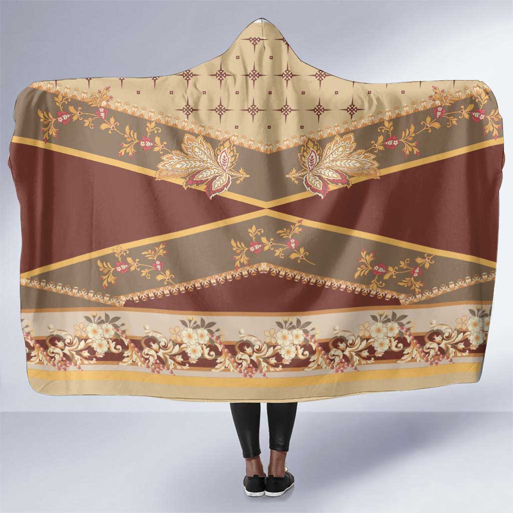 Mughal Empire Motif Unique Hooded Blanket