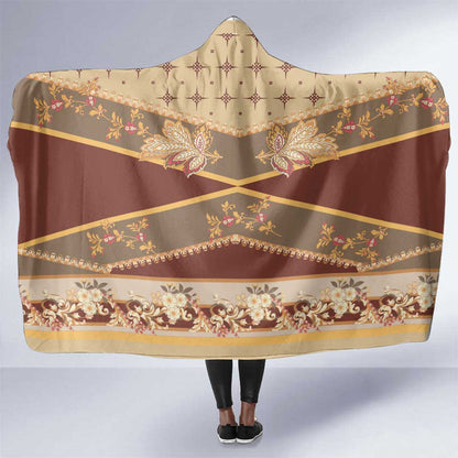 Mughal Empire Motif Unique Hooded Blanket