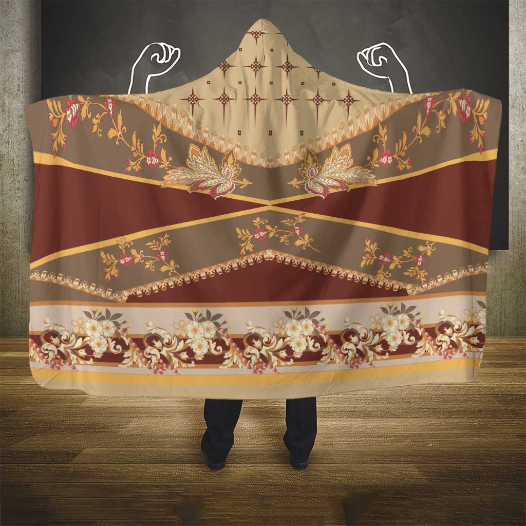 Mughal Empire Motif Unique Hooded Blanket