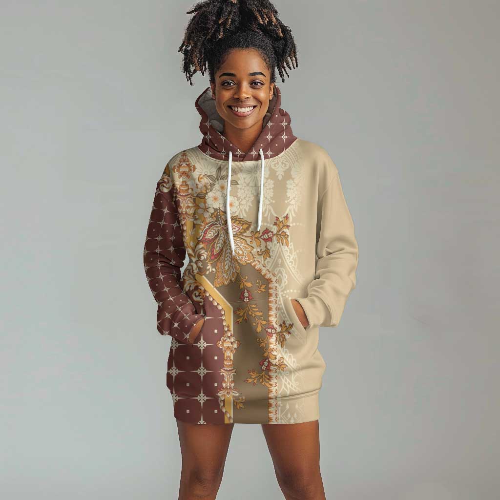 Mughal Empire Motif Unique Hoodie Dress