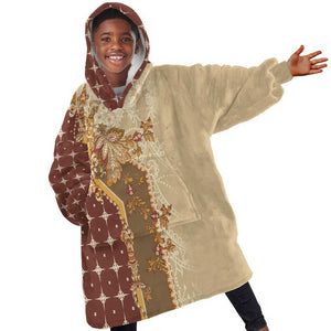 Mughal Empire Motif Unique Kid Wearable Blanket Hoodie