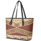 Mughal Empire Motif Unique Leather Tote Bag