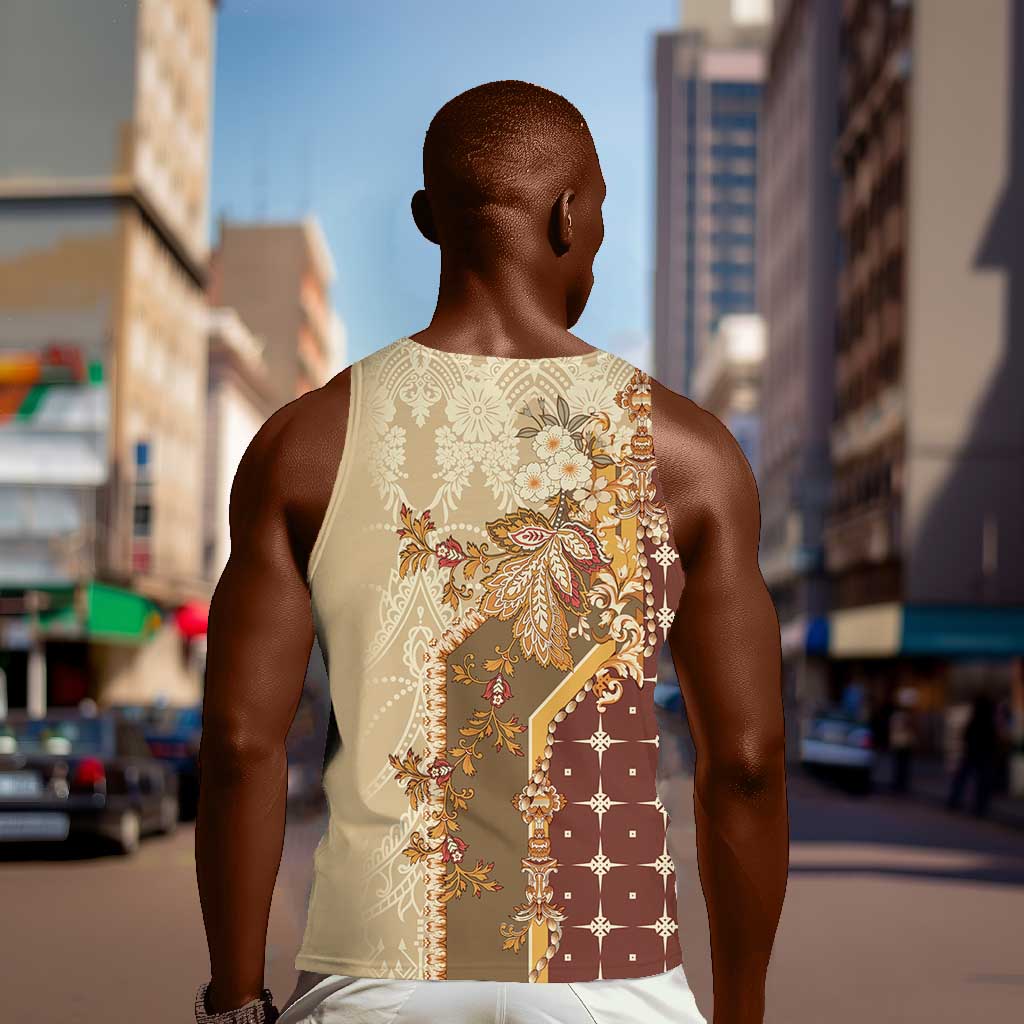 Mughal Empire Motif Unique Men Tank Top