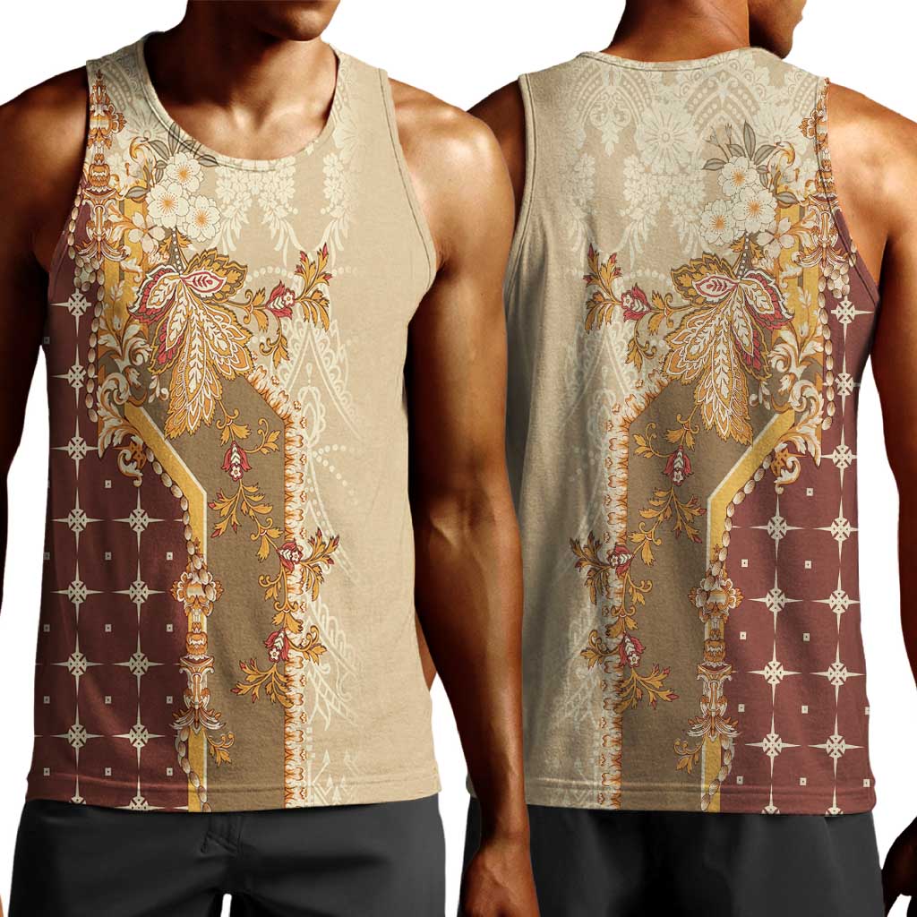 Mughal Empire Motif Unique Men Tank Top