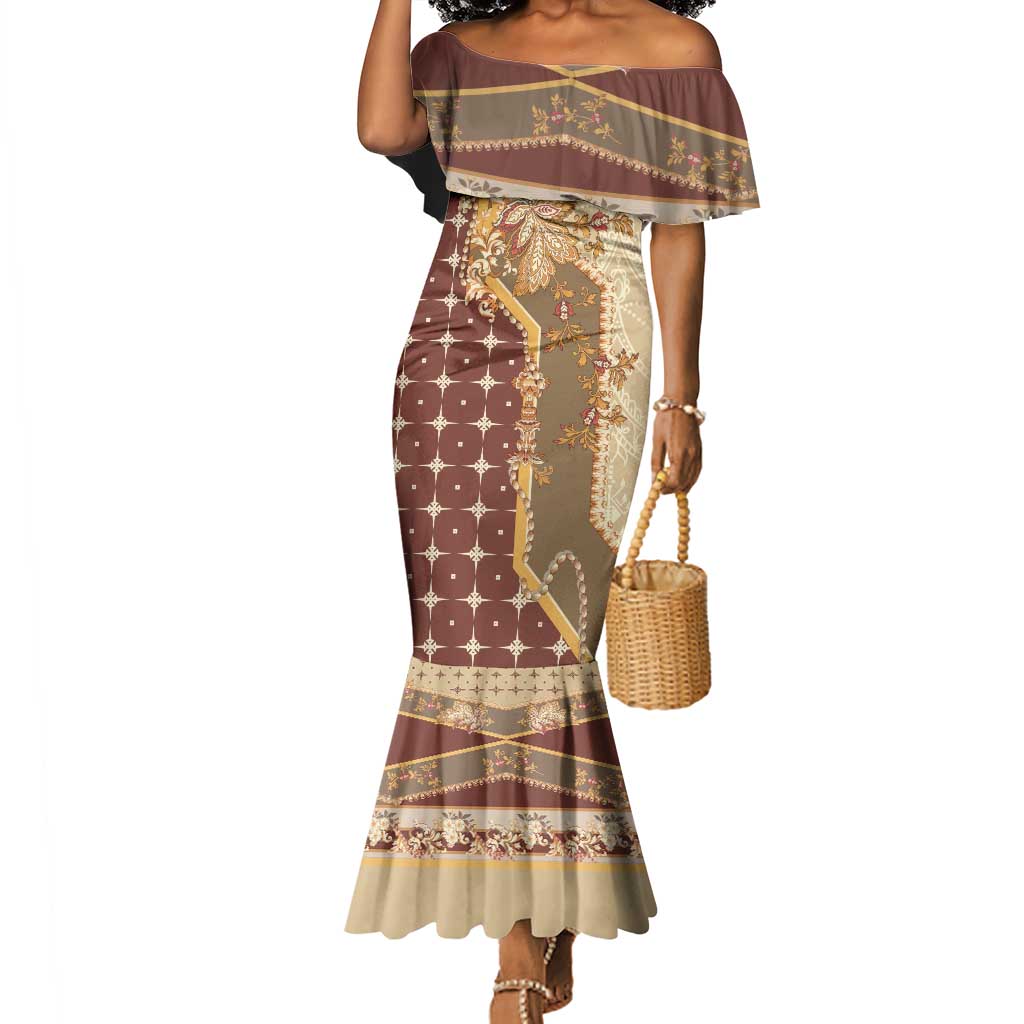 Mughal Empire Motif Unique Mermaid Dress