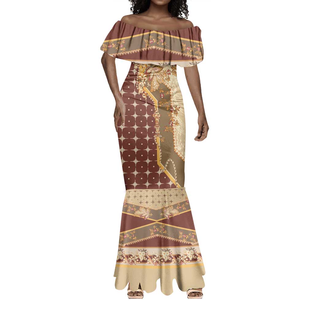 Mughal Empire Motif Unique Mermaid Dress