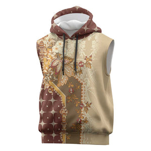 Mughal Empire Motif Unique Sleeveless Hoodie - African Pride