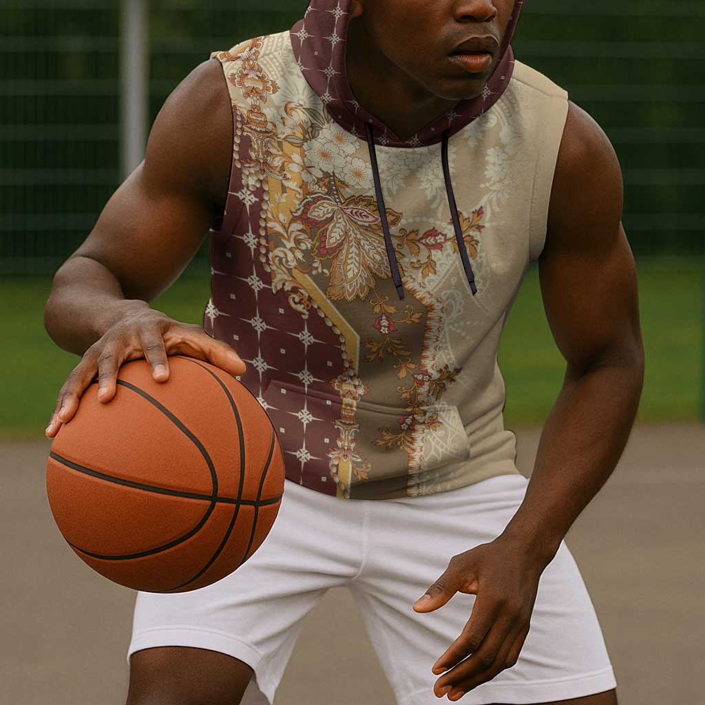 Mughal Empire Motif Unique Sleeveless Hoodie - African Pride
