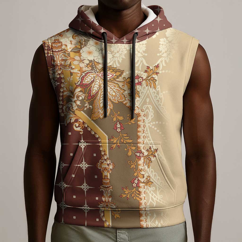 Mughal Empire Motif Unique Sleeveless Hoodie - African Pride