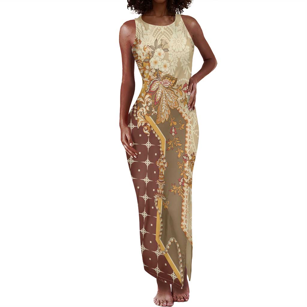 Mughal Empire Motif Unique Tank Maxi Dress