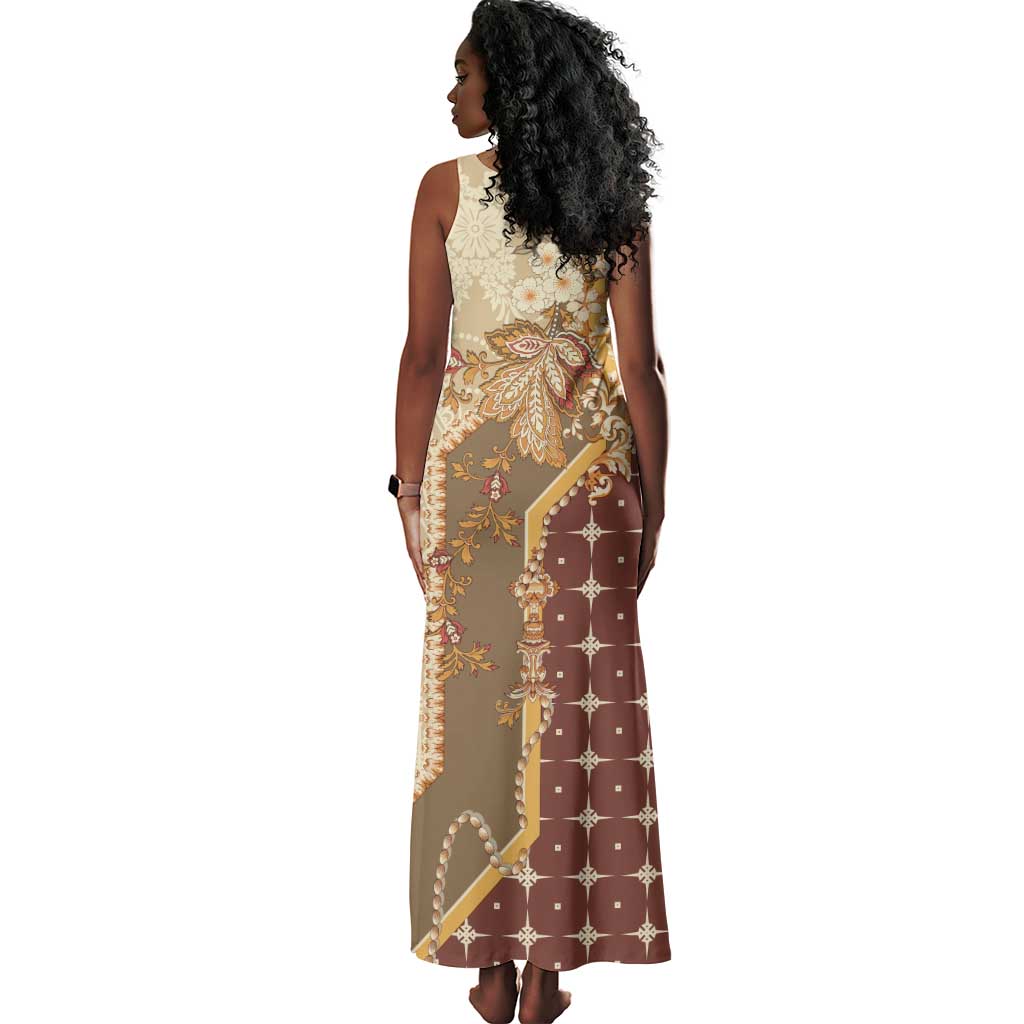 Mughal Empire Motif Unique Tank Maxi Dress