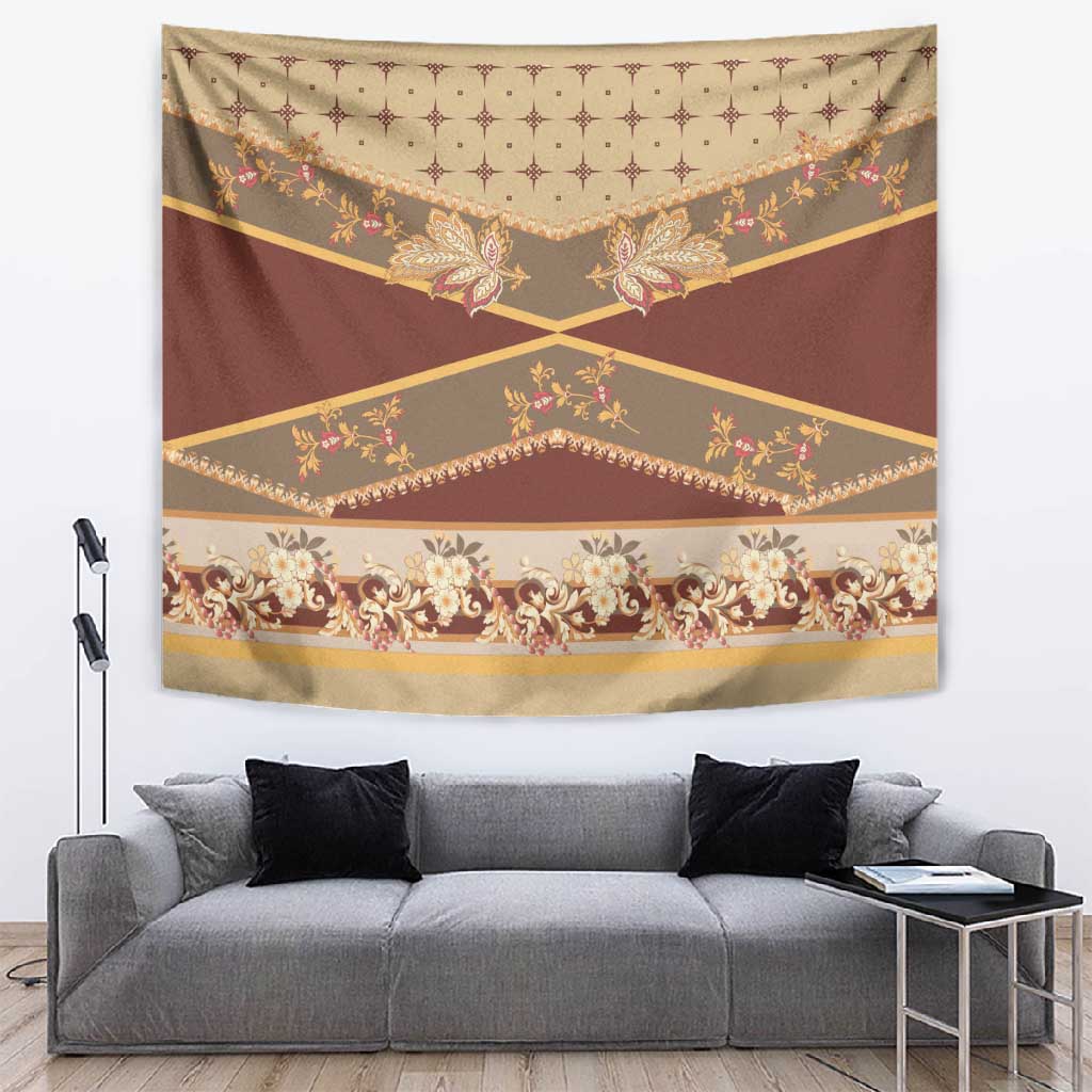 Mughal Empire Motif Unique Tapestry