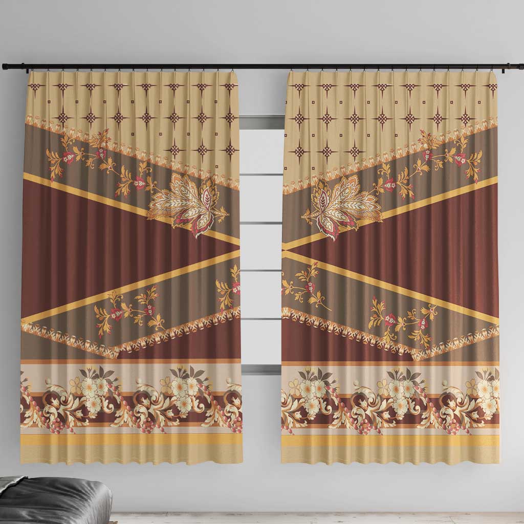 Mughal Empire Motif Unique Window Curtain