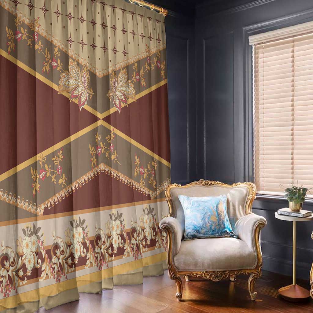 Mughal Empire Motif Unique Window Curtain