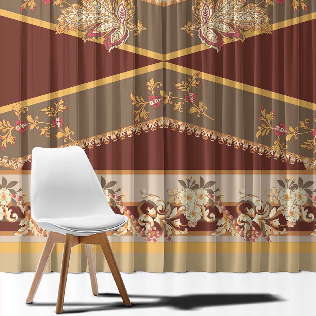 Mughal Empire Motif Unique Window Curtain