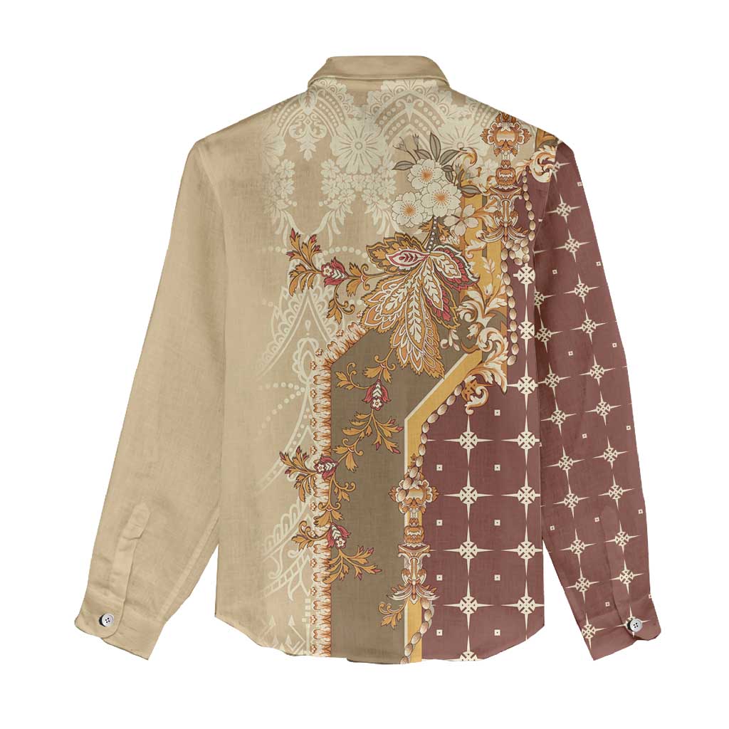 Mughal Empire Motif Unique Women Casual Shirt