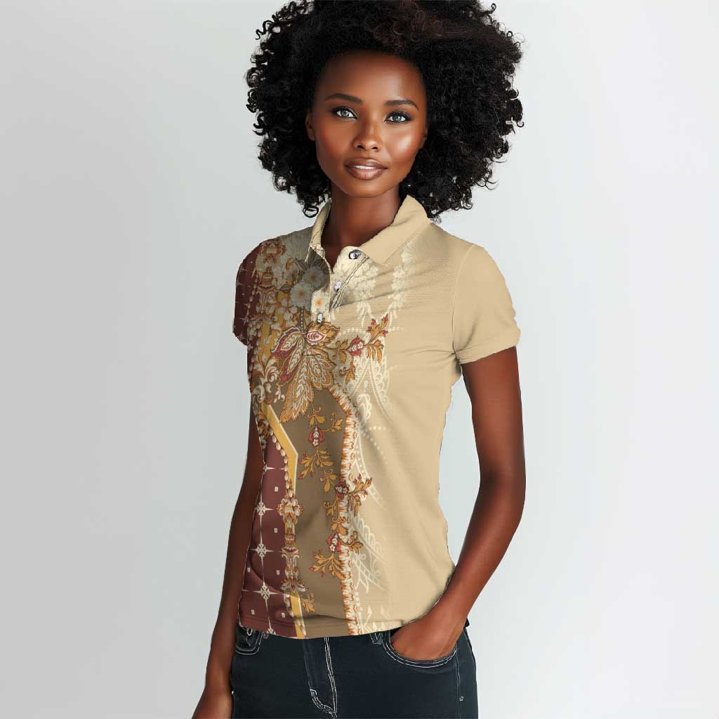 Mughal Empire Motif Unique Women Polo Shirt
