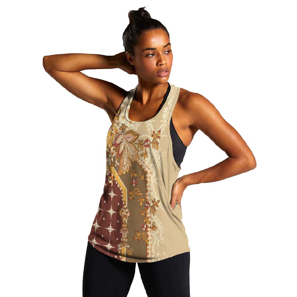 Mughal Empire Motif Unique Women Racerback Tank