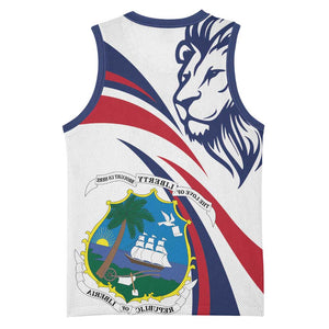 Liberia Independence Day Basketball Jersey July 26 Lion Coat of Arms - African Pride