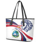 Liberia Independence Day Leather Tote Bag July 26 Lion Coat of Arms