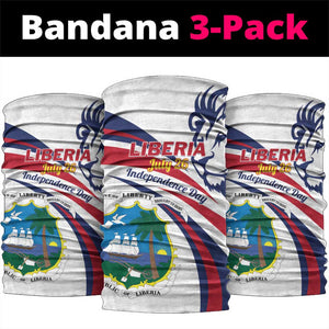 Liberia Independence Day Neck Gaiter July 26 Lion Coat of Arms - African Pride