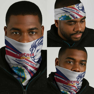 Liberia Independence Day Neck Gaiter July 26 Lion Coat of Arms - African Pride