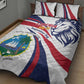 Liberia Independence Day Quilt Bed Set July 26 Lion Coat of Arms