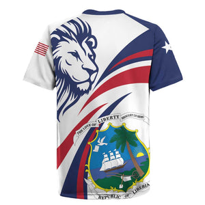Liberia Independence Day Rugby Jersey July 26 Lion Coat of Arms