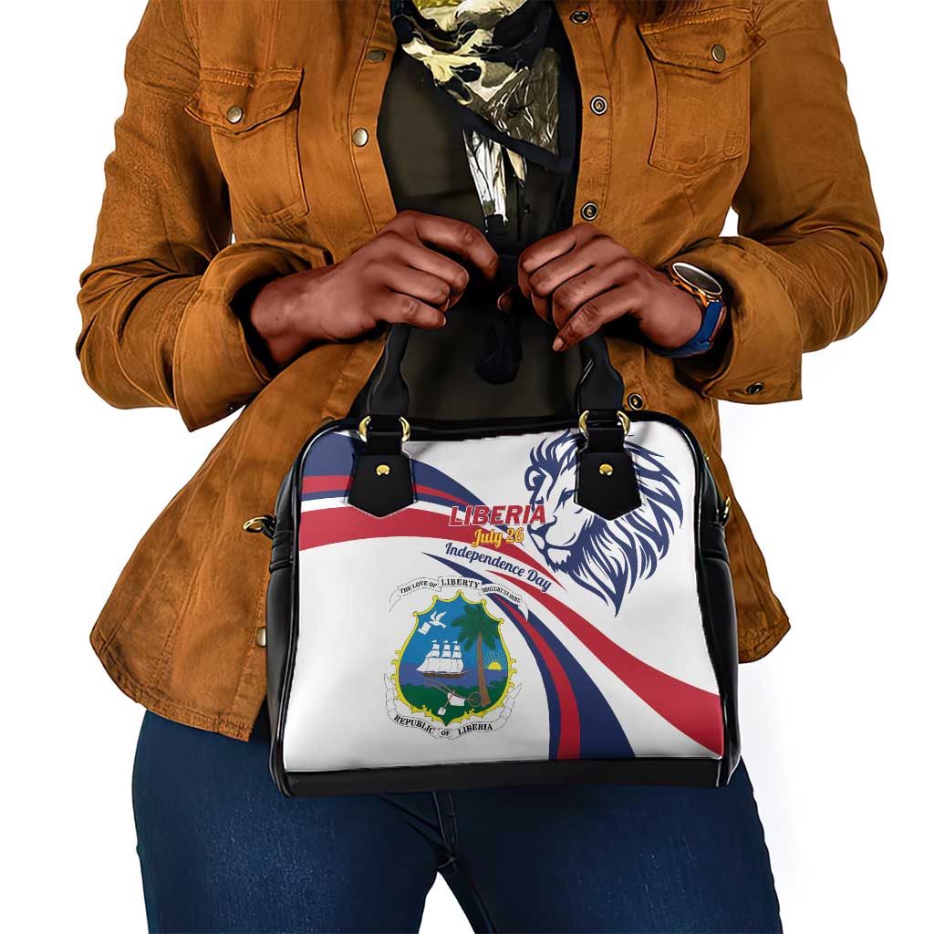 Liberia Independence Day Shoulder Handbag July 26 Lion Coat of Arms