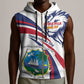 Liberia Independence Day Sleeveless Zip Hoodie July 26 Lion Coat of Arms - African Pride