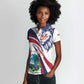 Liberia Independence Day Women Polo Shirt July 26 Lion Coat of Arms