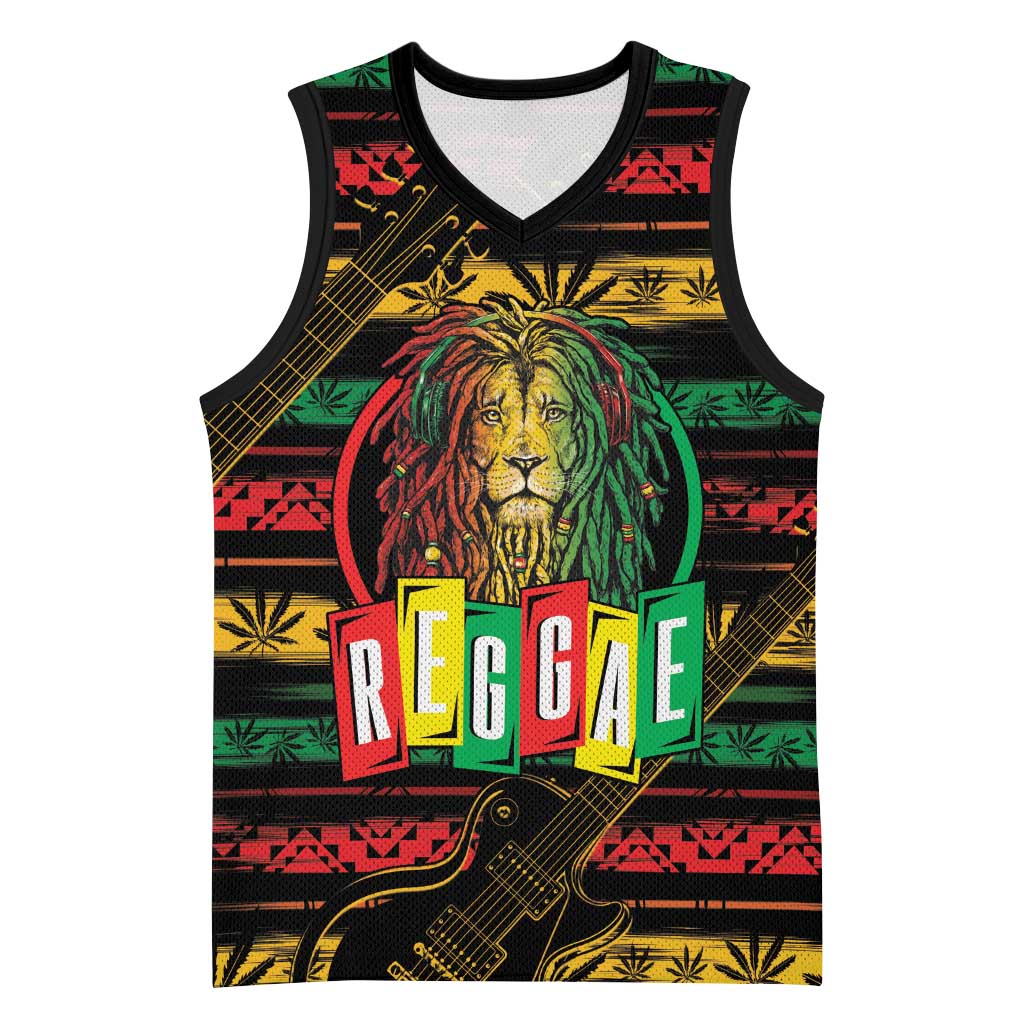 International Reggae Day Basketball Jersey Rastafarian Lion Legend of Reggae - African Pride